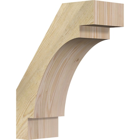 Ekena Millwork 6"W x 14"D x 18"H Merced Rough Sawn Knee Brace, Douglas Fir BRC06X14X18MRC00RDF